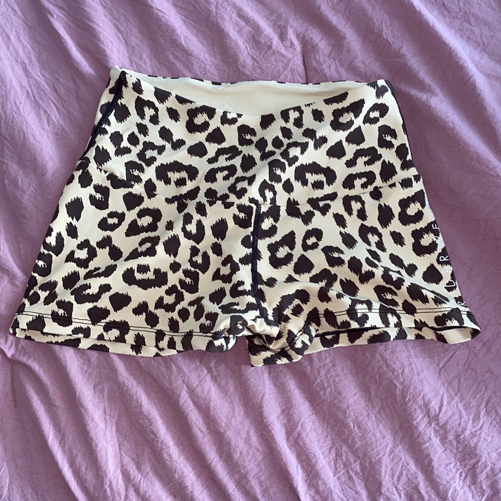 Ryderwear Animal Scrunch Bum Shorts - Tan Leopard